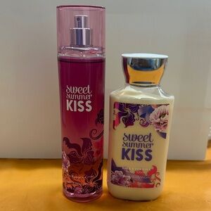 Bath & Body Works Sweet Summer Kiss Duo - Pink and Cream
